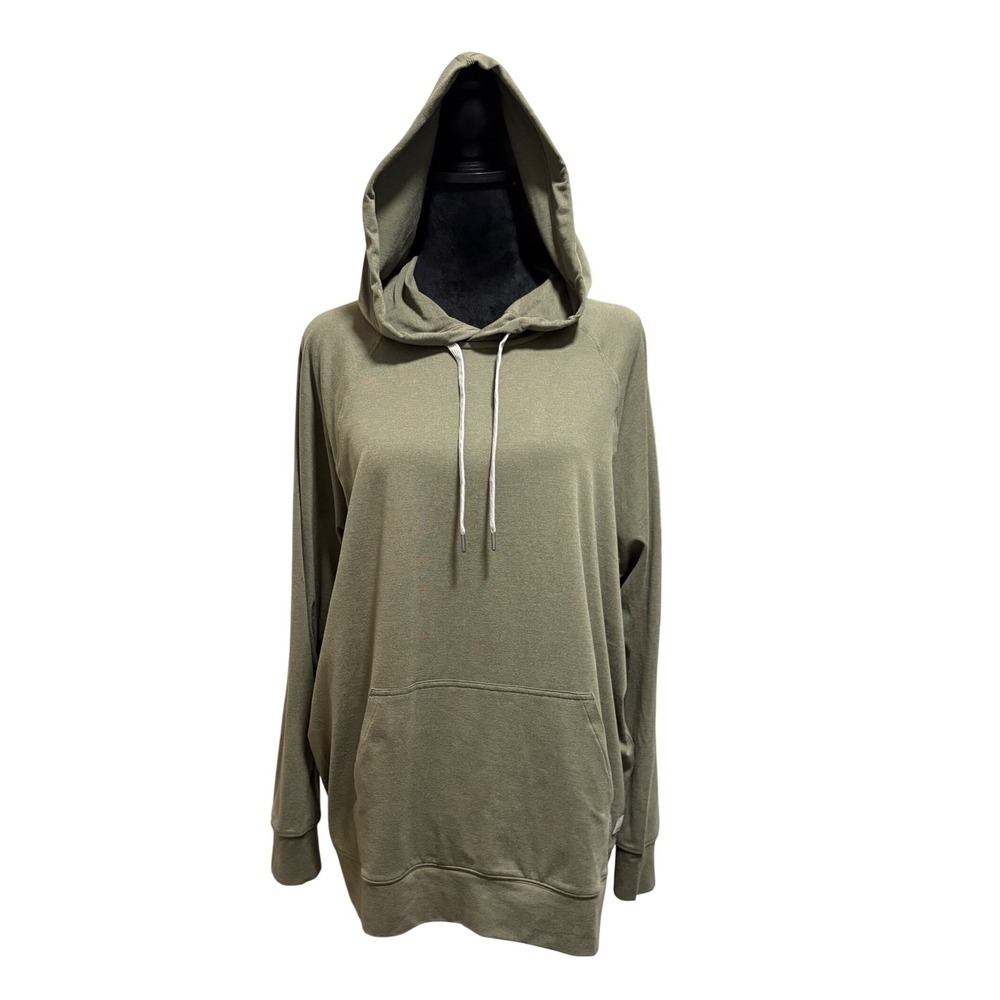 Vuori Halo Essential Hoodie Womens Medium Olive Green VW279 Pullover